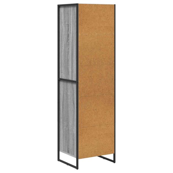 Шкаф за книги Сив Сонома 43 x 36 x 150.5 см Инженерно дърво