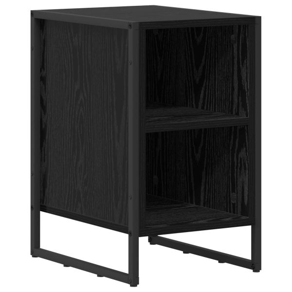 Нощно шкафче 2 pcs Черния дъб 39.5 x 30 x 50 см Инженерно дърво
