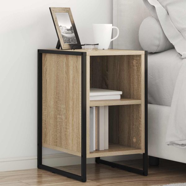 Нощно шкафче 2 pcs Сонома 39.5 x 30 x 50 см Инженерно дърво