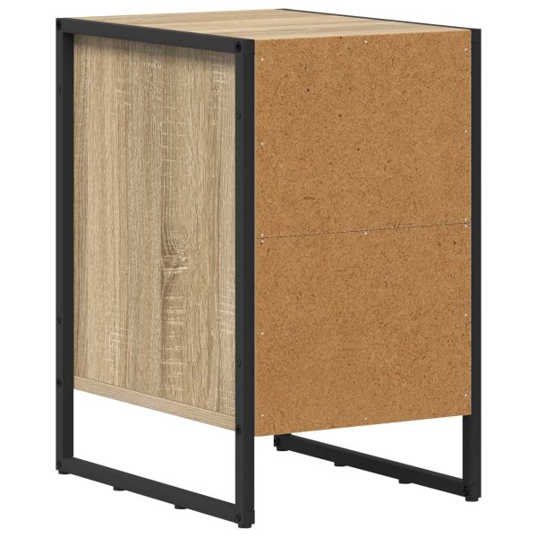 Нощно шкафче 2 pcs Сонома 39.5 x 30 x 50 см Инженерно дърво