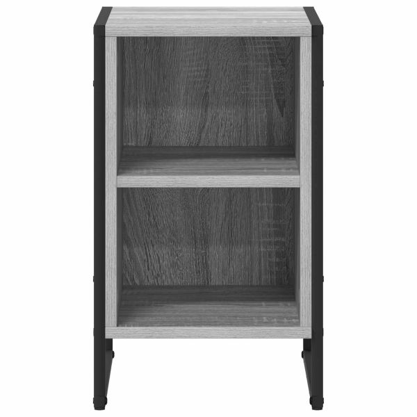 Нощно шкафче 2 pcs Сив Сонома 39.5 x 30 x 50 см Инженерно дърво