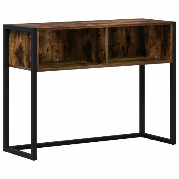 Крайна масичка Димящ дъб 100 x 36 x 75 см Инженерно дърво