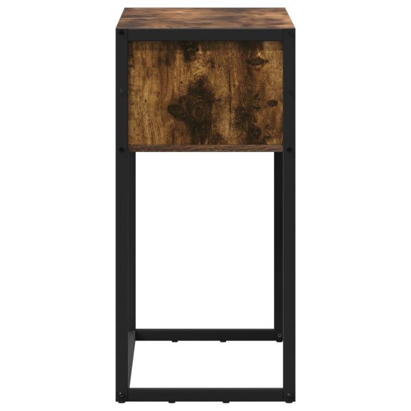 Крайна масичка Димящ дъб 100 x 36 x 75 см Инженерно дърво