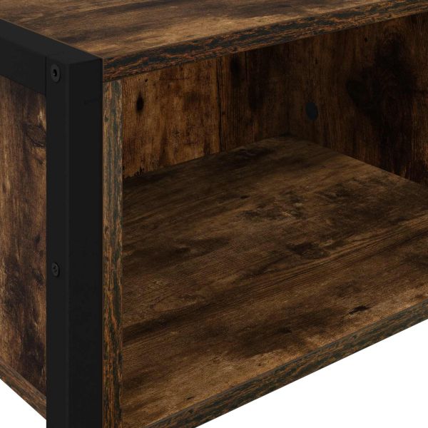 Крайна масичка Димящ дъб 100 x 36 x 75 см Инженерно дърво
