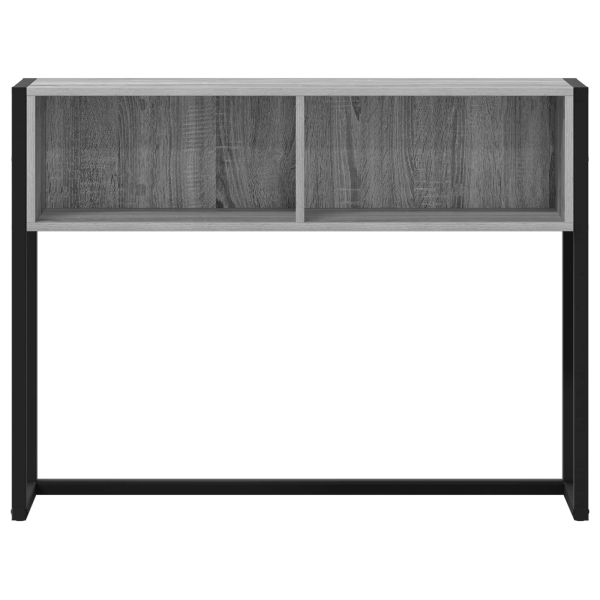 Крайна масичка Сив Сонома 100 x 36 x 75 см Инженерно дърво