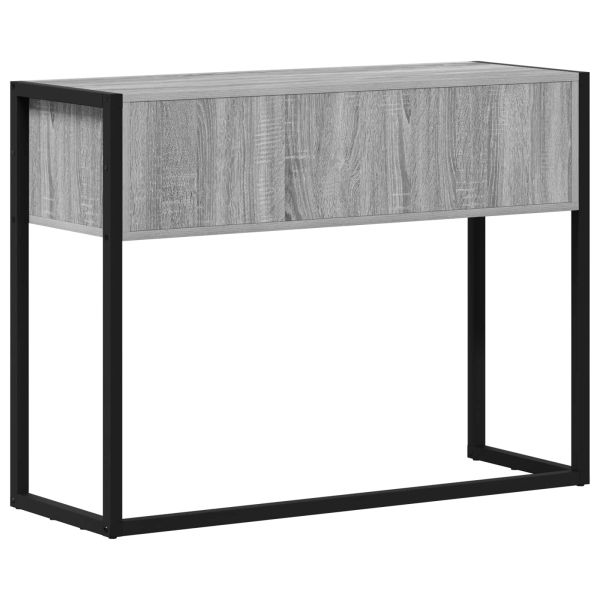 Крайна масичка Сив Сонома 100 x 36 x 75 см Инженерно дърво