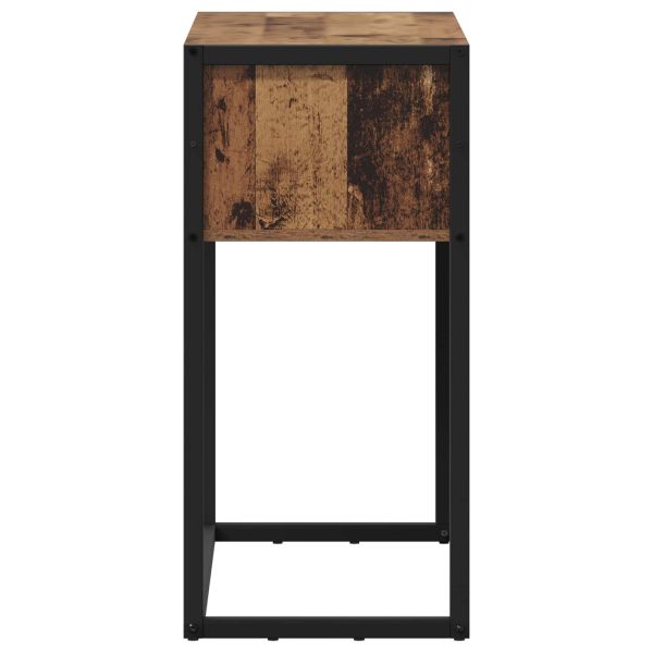 Крайна масичка Старо дърво 100 x 36 x 75 см Инженерно дърво