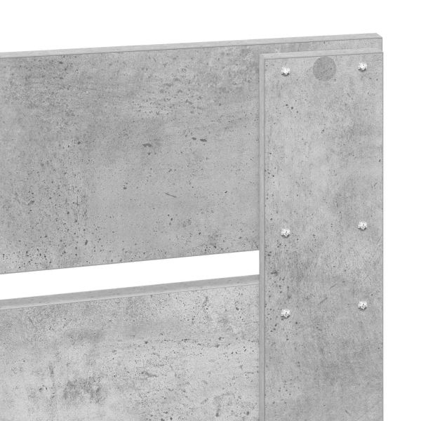Облегалка за глава Циментено сиво Инженерно дърво