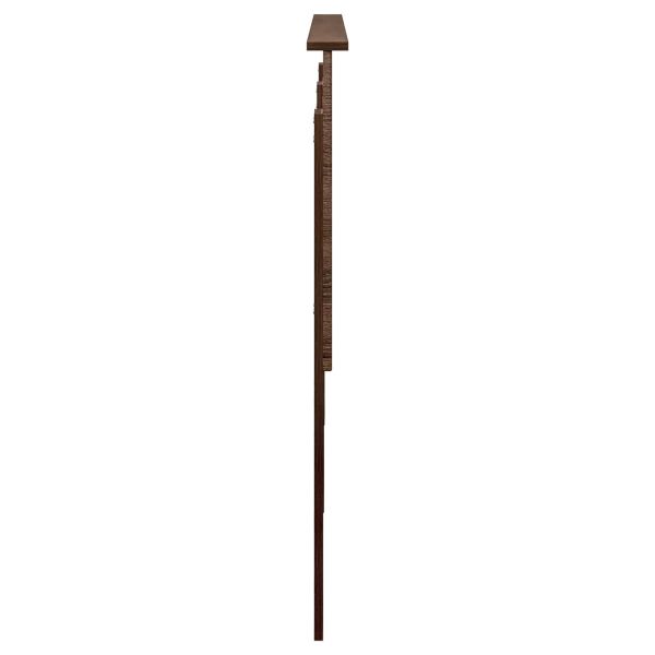 Облегалка за глава с таблото Кафяв дъб 150 cm Инженерно дърво