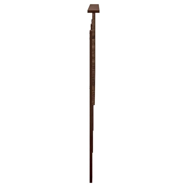 Облегалка за глава с таблото Кафяв дъб 140 cm Инженерно дърво