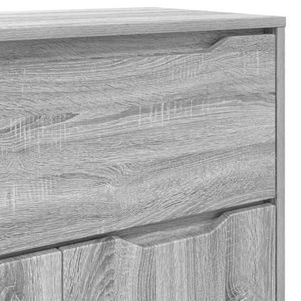 Шкаф за баня Сив Сонома 72,5 x 36,5 x 100 см Инженерно дърво