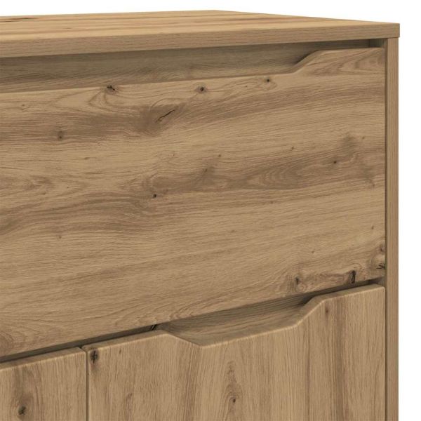 Шкаф за баня с рафт Дъб 72,5 x 36,5 x 100 см Инженерно дърво