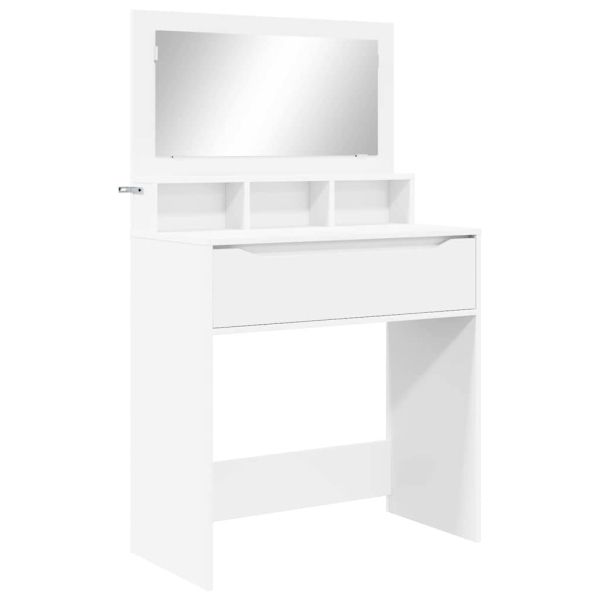 Тоалетки за спалня Бяло 80 x 39,6 x 135 см Инженерно дърво