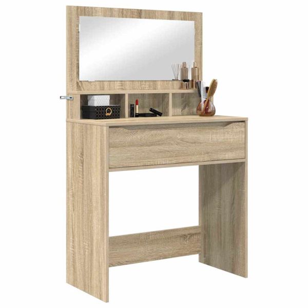 Тоалетки за спалня с чекмедже Сонома дъб 80 x 39,6 x 135 см