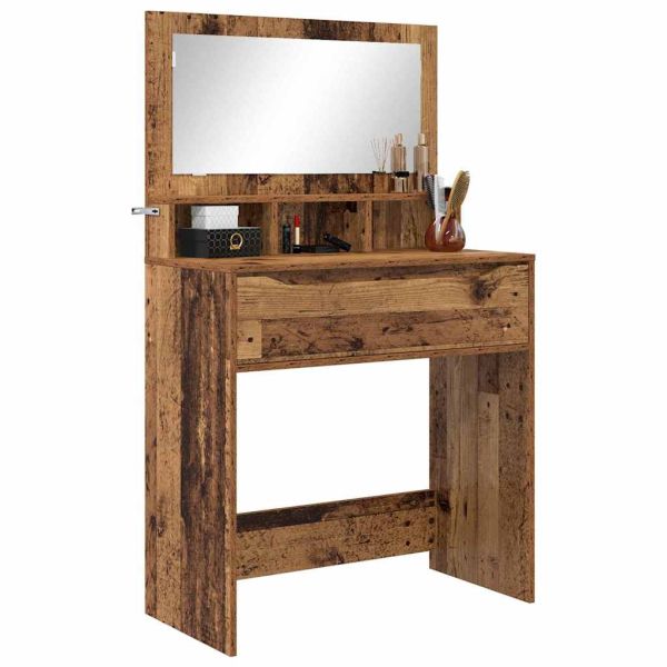 Тоалетки за спалня с чекмедже Старо дърво 80 x 39,6 x 135 см