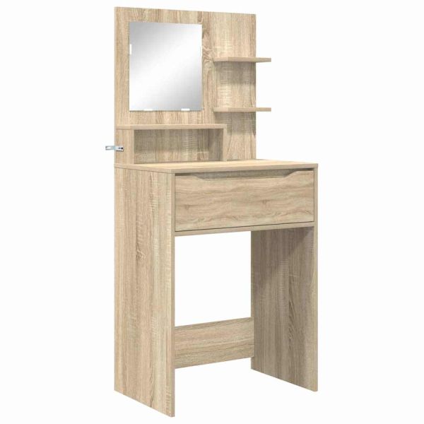 Тоалетки за спалня с чекмедже Сонома дъб 80 x 39,6 x 135 см