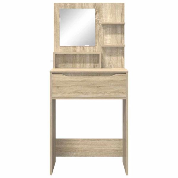 Тоалетки за спалня с чекмедже Сонома дъб 80 x 39,6 x 135 см