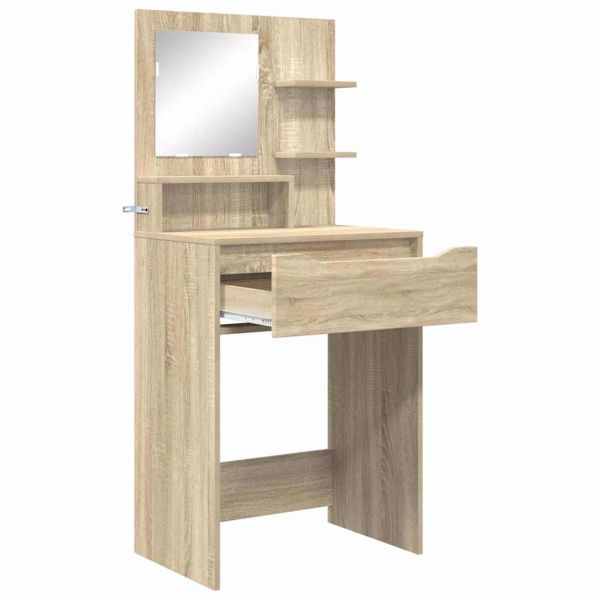 Тоалетки за спалня с чекмедже Сонома дъб 80 x 39,6 x 135 см