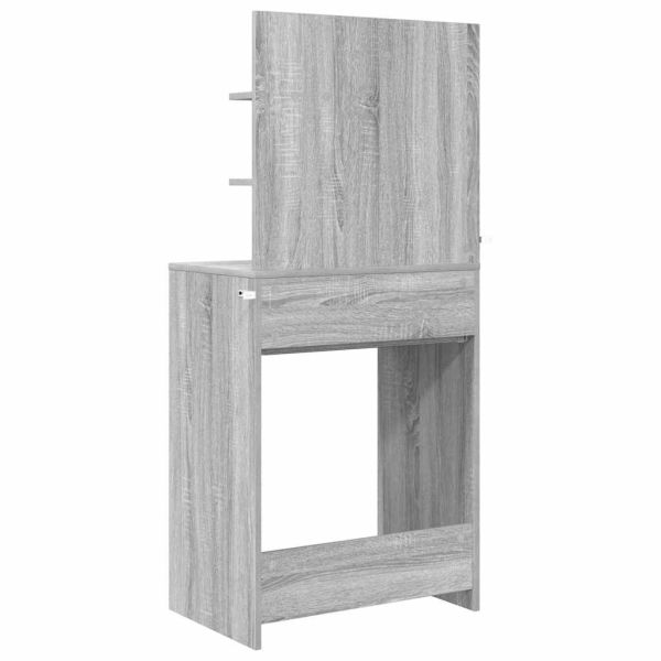 Тоалетки за спалня с чекмедже Сив Сонома 80 x 39,6 x 135 см