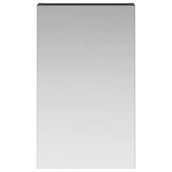 Шкаф с огледало за баня с рафт Черния дъб 30 x 10,5 x 50 см