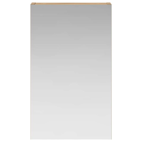 Шкаф с огледало за баня с рафт Дъб Артизан 30 x 10,5 x 50 см