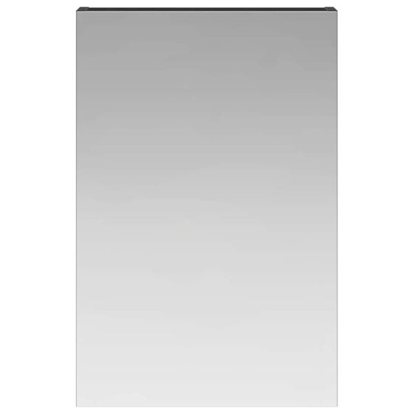 Шкаф с огледало за баня с рафт Черния дъб 40 x 10,5 x 60,5 см