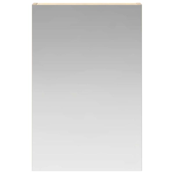 Шкаф с огледало за баня с рафт Сонома дъб 40 x 10,5 x 60,5 см