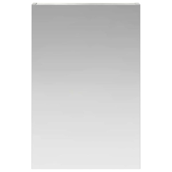 Шкаф с огледало за баня Циментено сиво 40 x 10,5 x 60,5 см