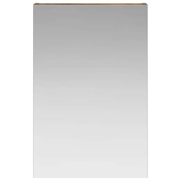 Шкаф с огледало за баня с рафт Димян дъб 40 x 10,5 x 60,5 см