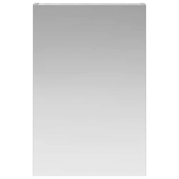 Шкаф с огледало за баня с рафт Сив Сонома 40 x 10,5 x 60,5 см