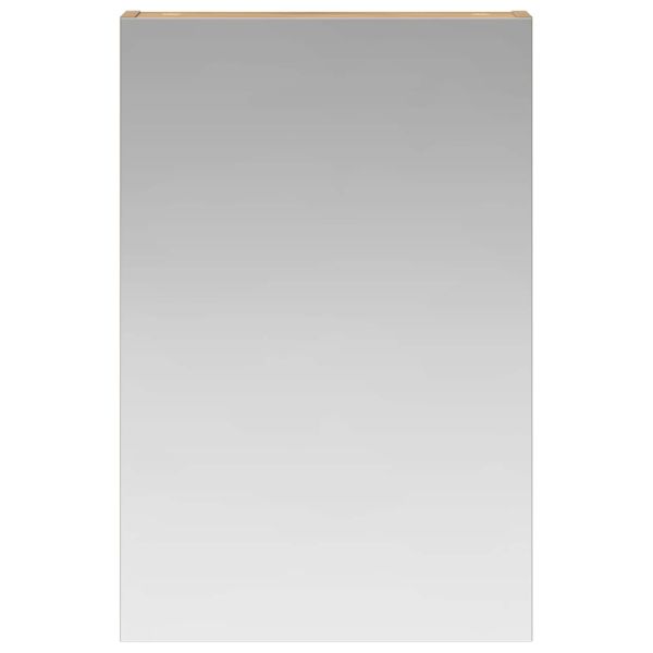 Шкаф с огледало за баня с рафт Дъб Артизан 40 x 10,5 x 60,5 см