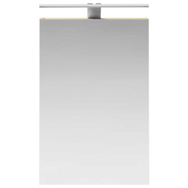 Шкаф с огледало за баня с рафт Сонома дъб 40 x 10,5 x 60,5 см
