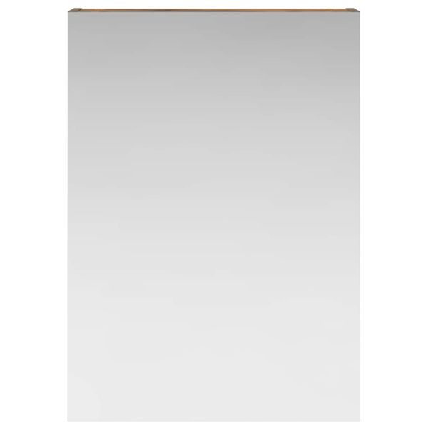 Шкаф с огледало за баня с рафт Димян дъб 50 x 14,5 x 70 см
