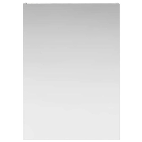 Шкаф с огледало за баня с рафт Сив Сонома 50 x 14,5 x 70 см