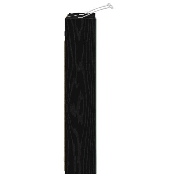 Шкаф с огледало за баня с рафт Черния дъб 60 x 14,5 x 70 см