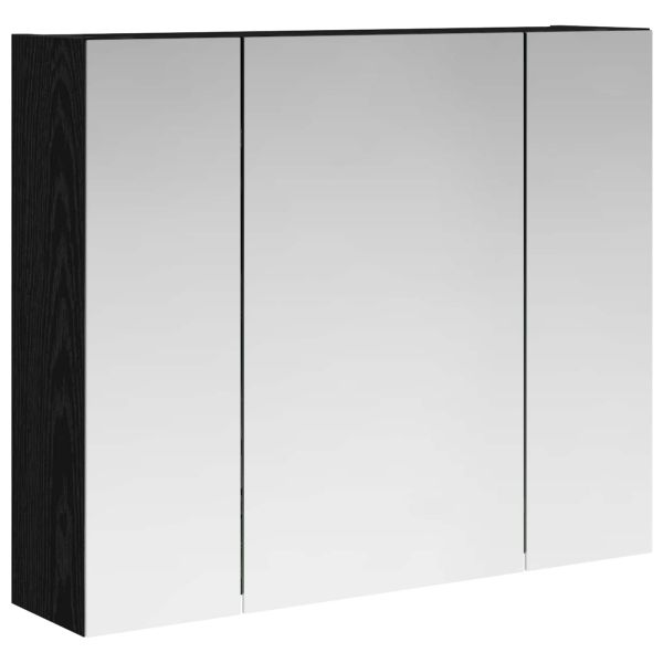 Шкаф с огледало за баня Черния дъб 60 x 14,5 x 50 см