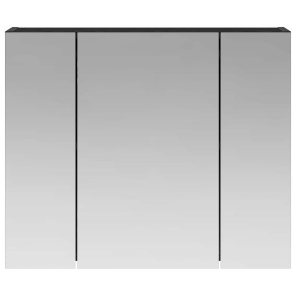 Шкаф с огледало за баня Черния дъб 60 x 14,5 x 50 см