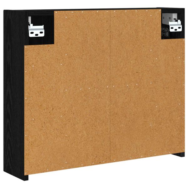 Шкаф с огледало за баня Черния дъб 60 x 14,5 x 50 см