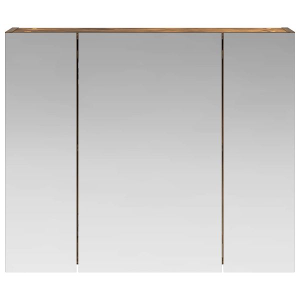 Шкаф с огледало за баня Димян дъб 60 x 14,5 x 50 см
