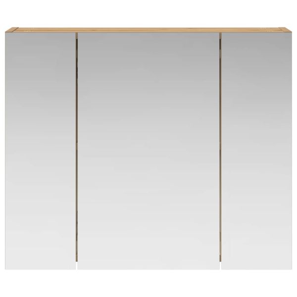 Шкаф с огледало за баня Дъб Артизан 60 x 14,5 x 50 см