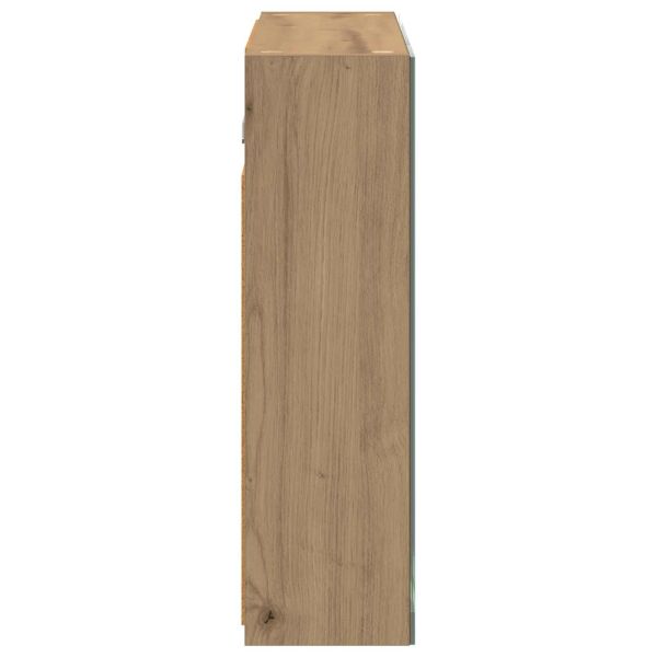 Шкаф с огледало за баня Дъб Артизан 60 x 14,5 x 50 см