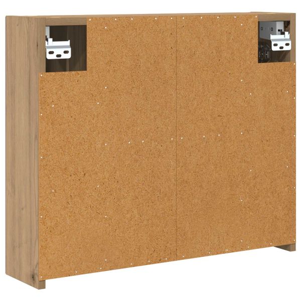 Шкаф с огледало за баня Дъб Артизан 60 x 14,5 x 50 см
