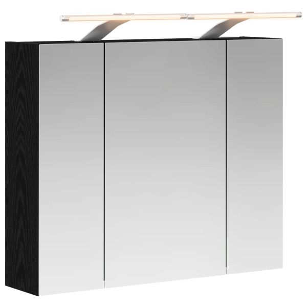 Шкаф с огледало за баня Черния дъб 60 x 14,5 x 50 см