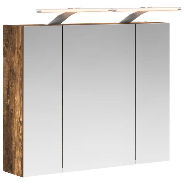 Шкаф с огледало за баня Димян дъб 60 x 14,5 x 50 см