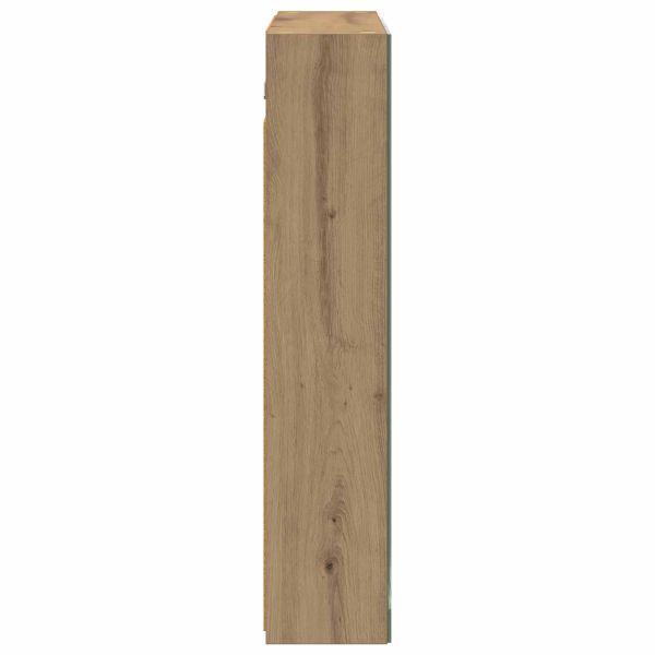 Шкаф с огледало за баня Дъб Артизан 70 x 14,5 x 70 см