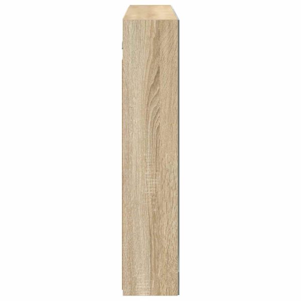 Шкаф с огледало за баня с рафт Сонома дъб 100 x 14,5 x 70 см