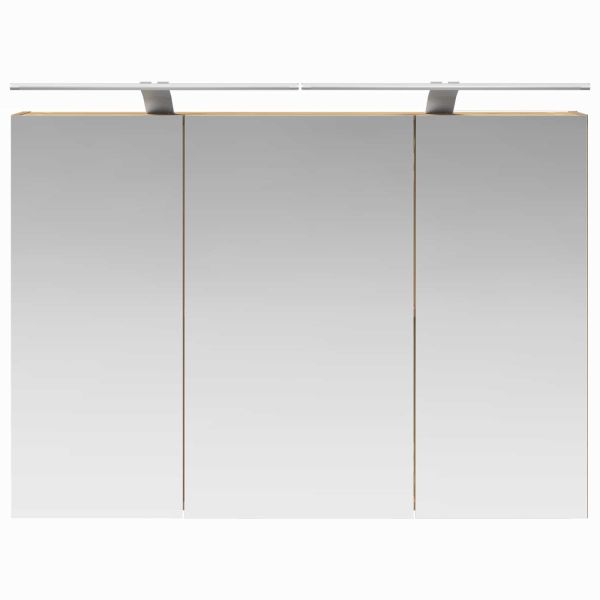 Шкаф с огледало за баня с рафт Дъб Артизан 100 x 14,5 x 70 см
