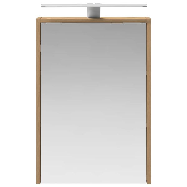 Шкаф с огледало за баня с рафт Дъб Артизан 43 x 16 x 62.5 см