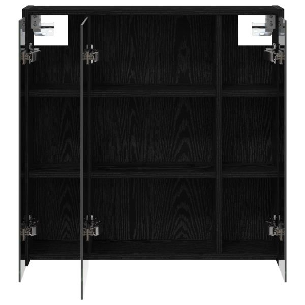 Шкаф с огледало за баня Черния дъб 63,5 x 16 x 62,5 см