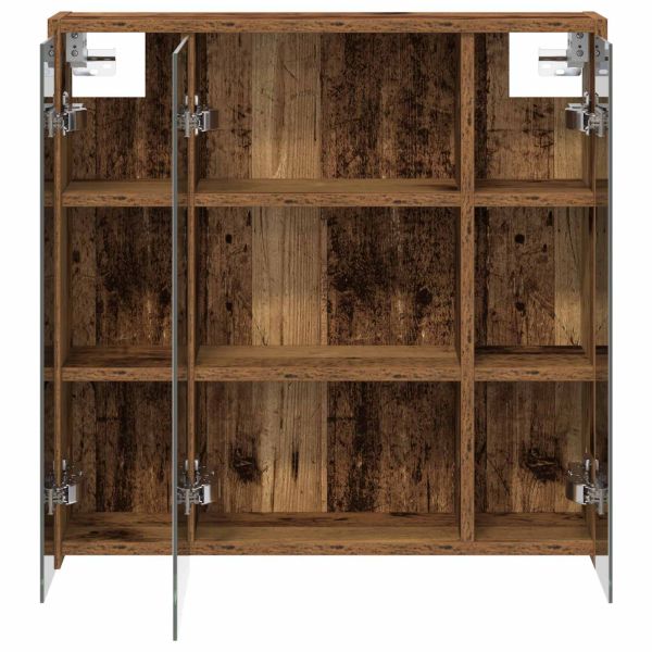 Шкаф с огледало за баня Старо дърво 63,5 x 16 x 62,5 см